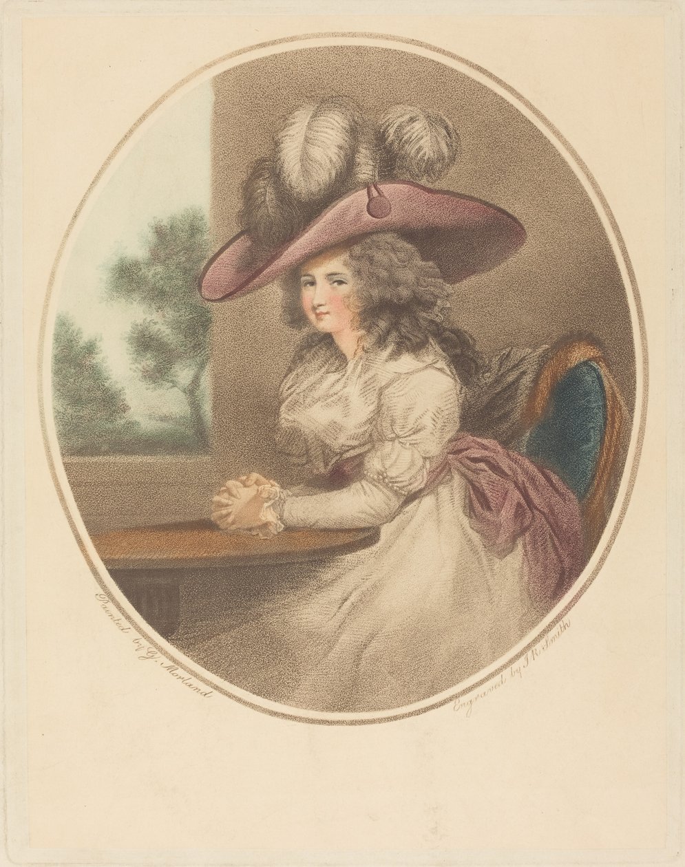 Anne Ward Morland (Delia kaupungissa) tekijältä John Raphael Smith after George Morland