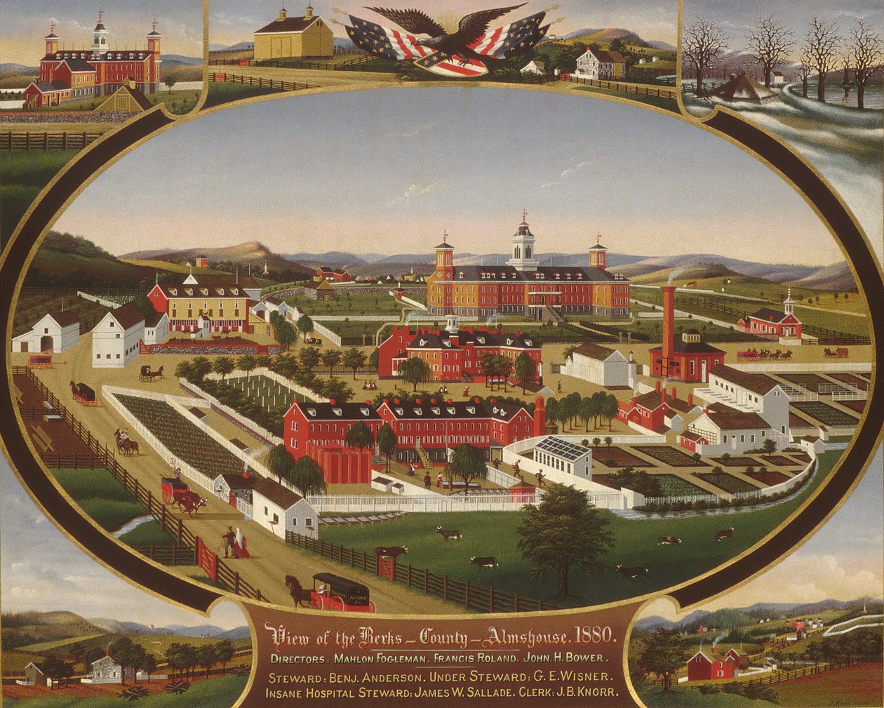 Berks County Almshouse, 1880, 1880. tekijältä John Rasmussen