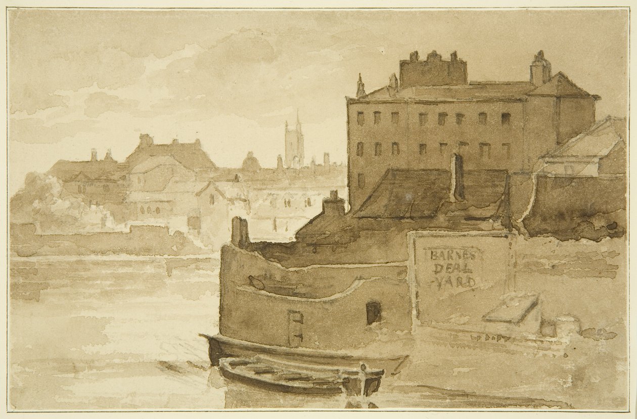 Floating Harbour, Counterslip (piirustus, akvarelli) tekijältä John Reverend Eden