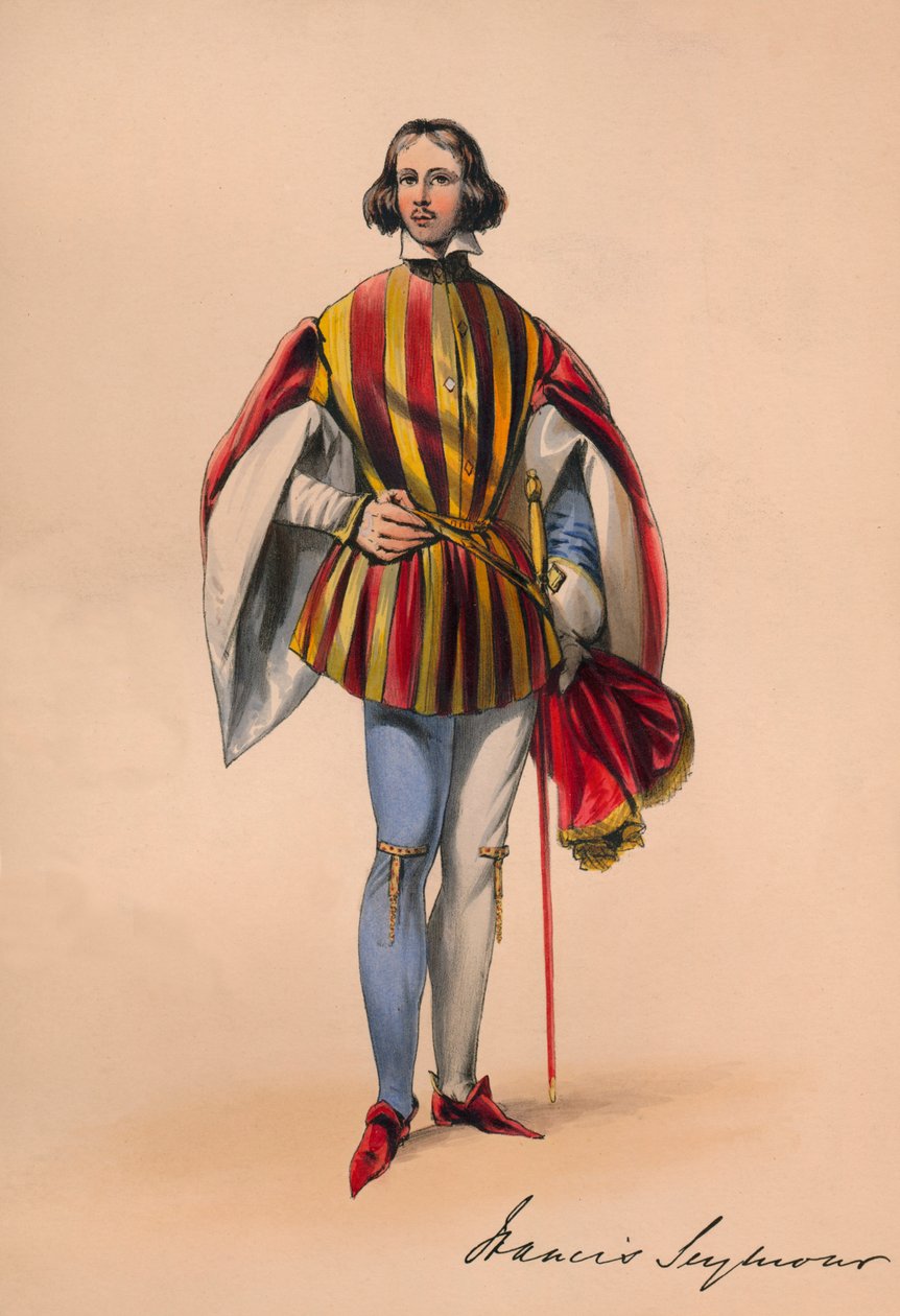 Francis Seymour kuningatar Victorias Bal Costumén asussa 12. toukokuuta 1842 1843. tekijältä John Richard Coke Smyth