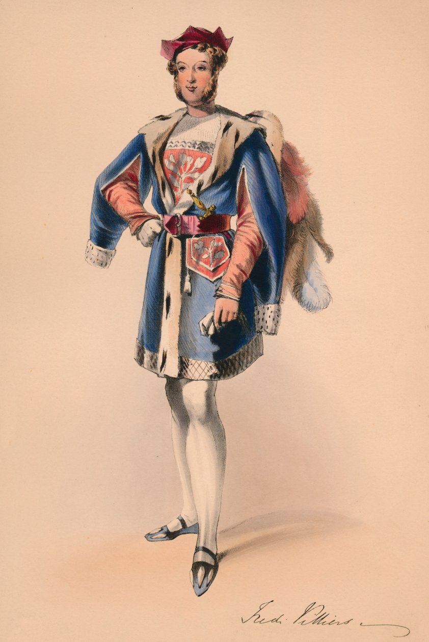 Frederick Child-Villiers kuningatar Victorias Bal Costumén asussa 12. toukokuuta 1842 1843. tekijältä John Richard Coke Smyth