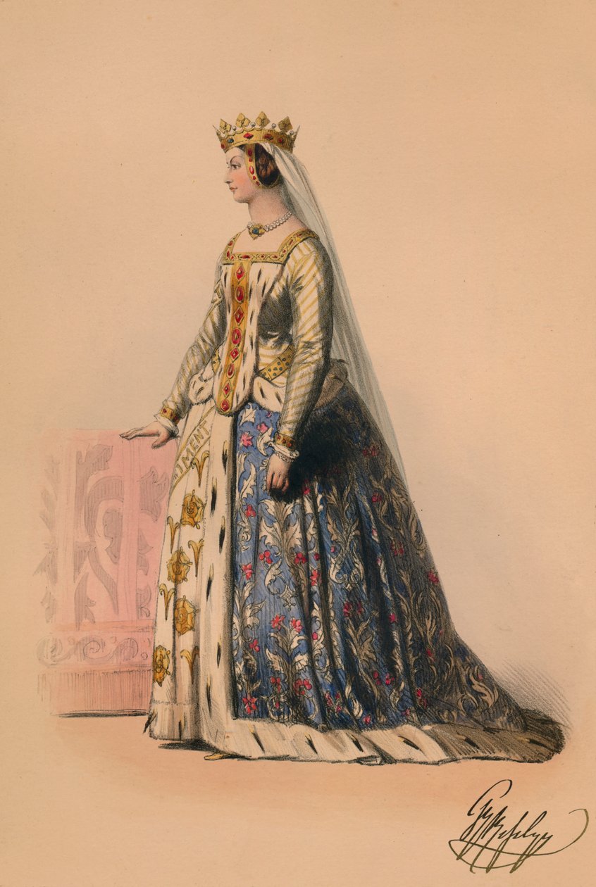 Vieras kuningatar Victorias Bal Costumén asussa 12. toukokuuta 1842 1843. tekijältä John Richard Coke Smyth