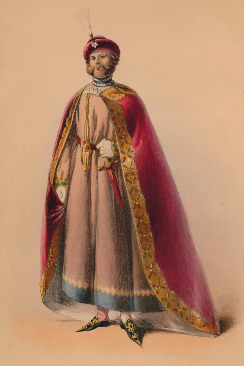 Vieras kuningatar Victorias Bal Costumén asussa 12. toukokuuta 1842 1843. tekijältä John Richard Coke Smyth