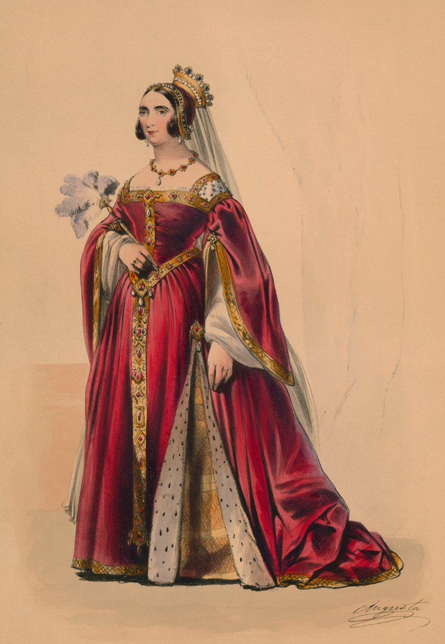 Vieras kuningatar Victorias Bal Costumén asussa 12. toukokuuta 1842 1843. tekijältä John Richard Coke Smyth