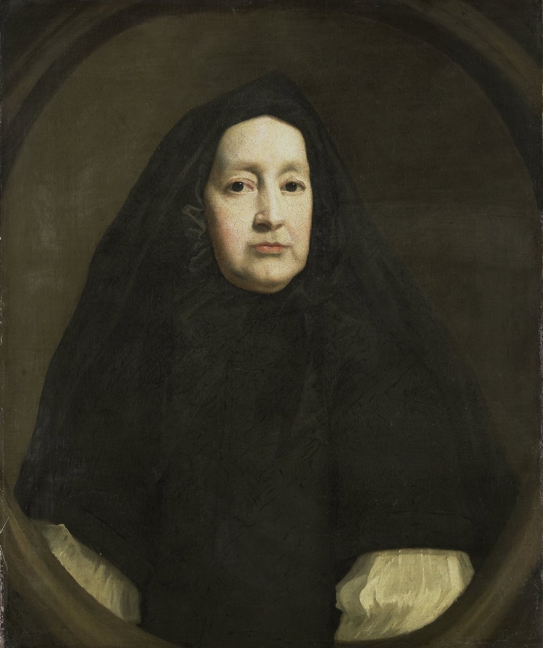 Katharine Elliot (kuollut 1688), Yorkin herttuatar Annen pukeutuja ja Modenan kuningatar Maryn makuuhuoneen ensimmäinen nainen, Englannin James II:n ensimmäinen vaimo, muotokuva. tekijältä John Riley (copy after)