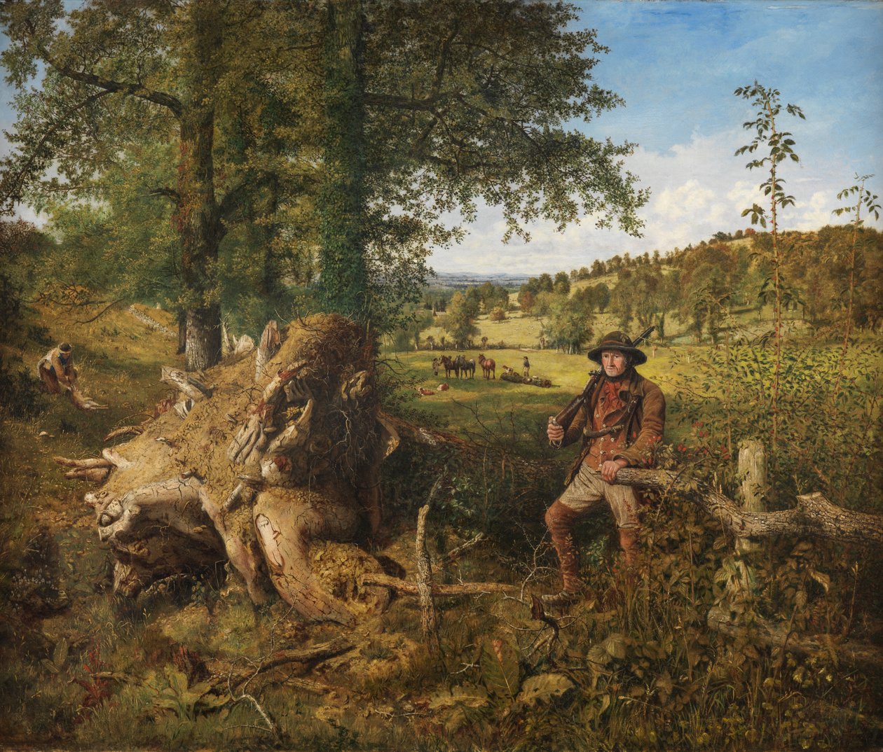 Päivä maalla (öljy kankaalle) tekijältä John Ritchie