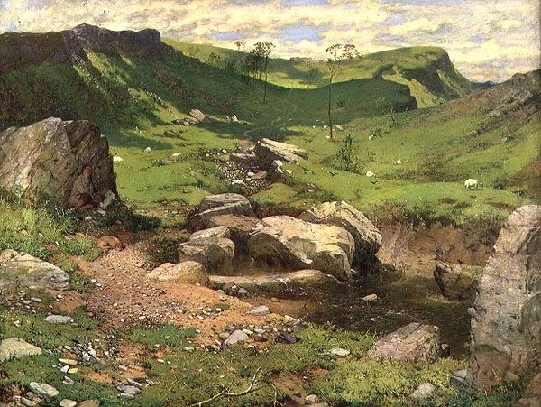 Kivinen puro vuoristoisessa maisemassa tekijältä John Ritchie