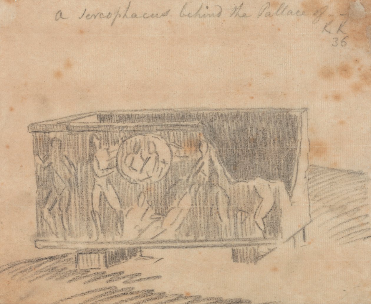 Sarkofagi palatsin takana tekijältä John Robert Cozens