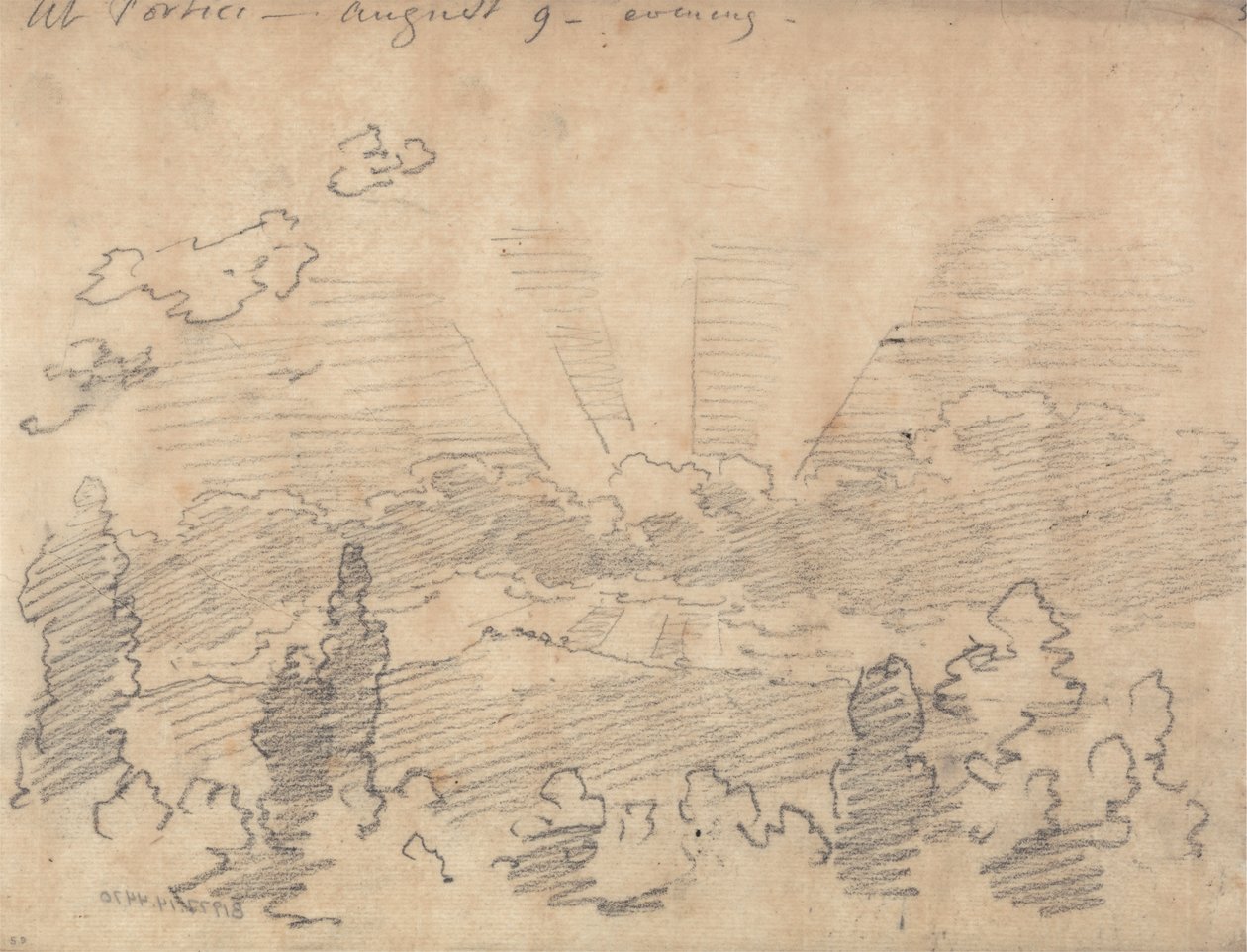 Porticissa, illalla, 9. elokuuta tekijältä John Robert Cozens
