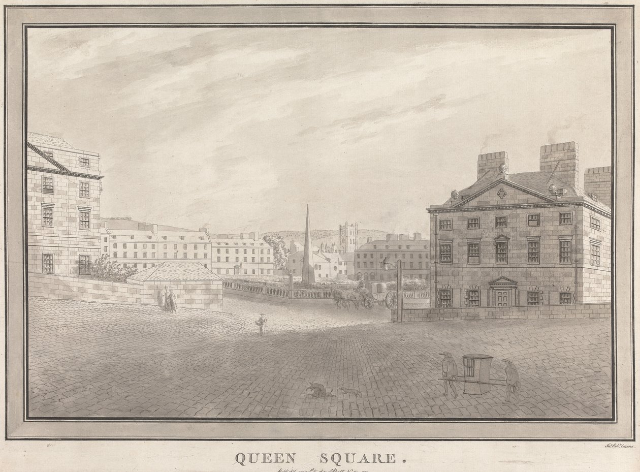 Bath: Queen Square tekijältä John Robert Cozens