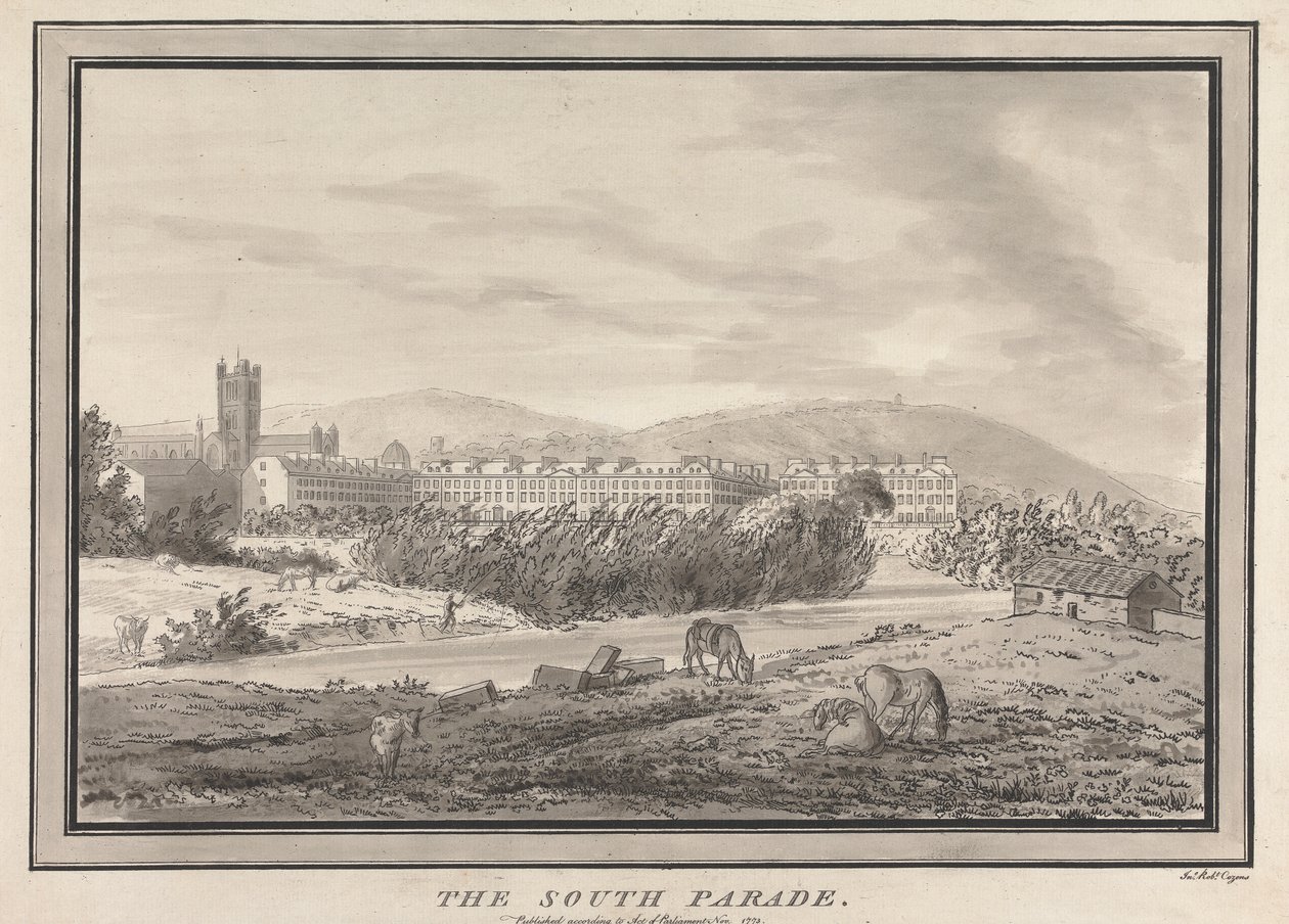 Bath: South Parade tekijältä John Robert Cozens