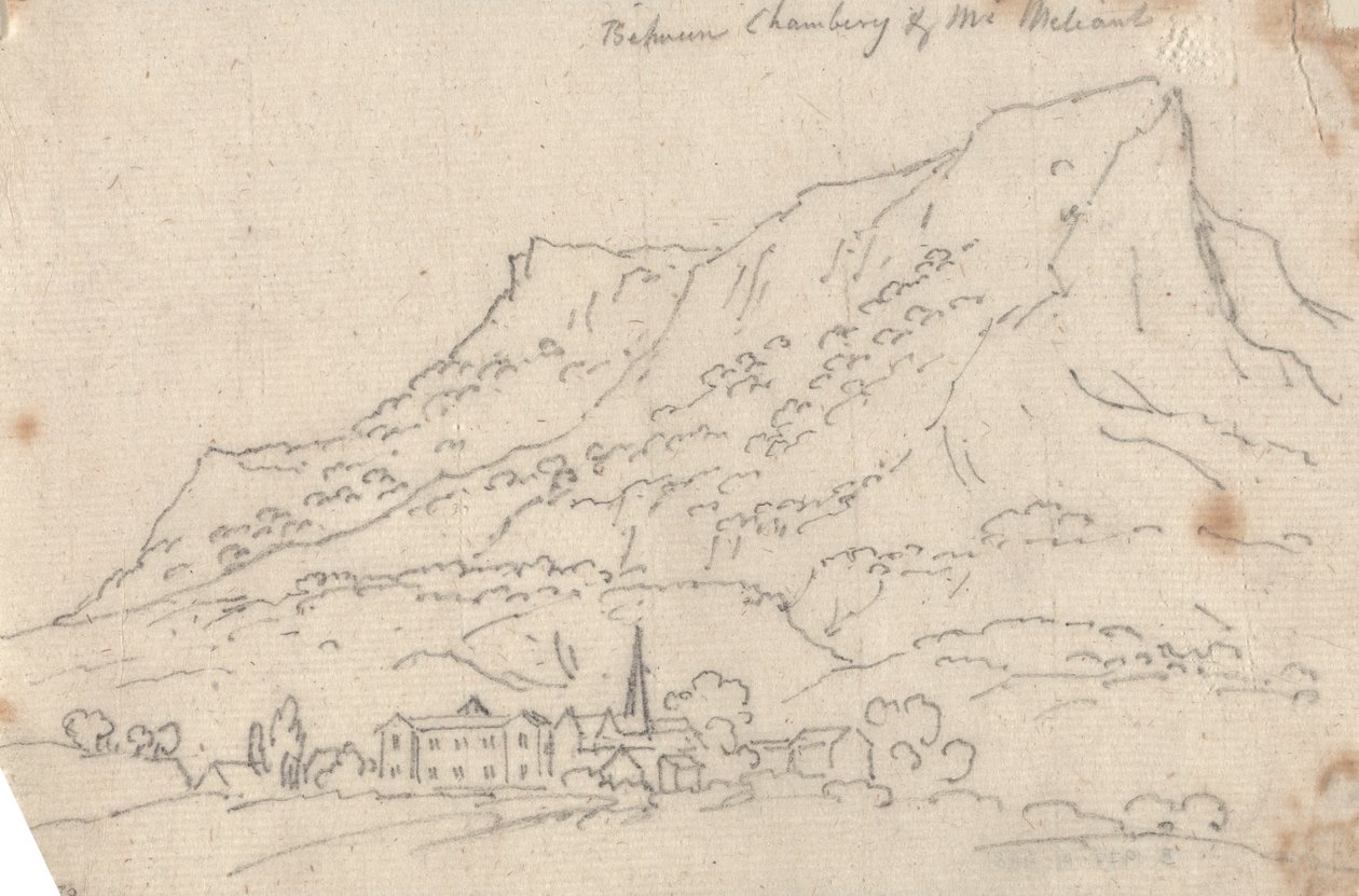 Chambergin ja Mt. Meliantin välillä tekijältä John Robert Cozens