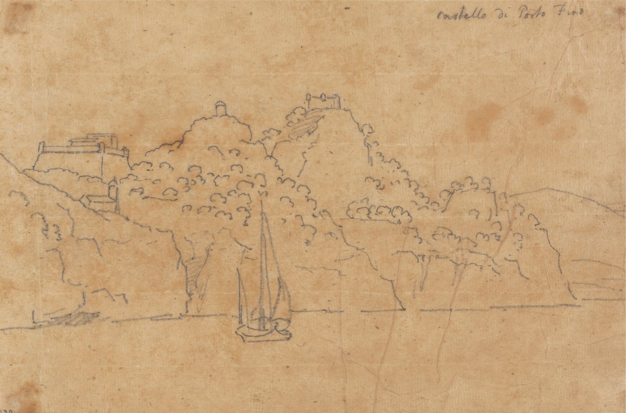 Portofinon linna tekijältä John Robert Cozens