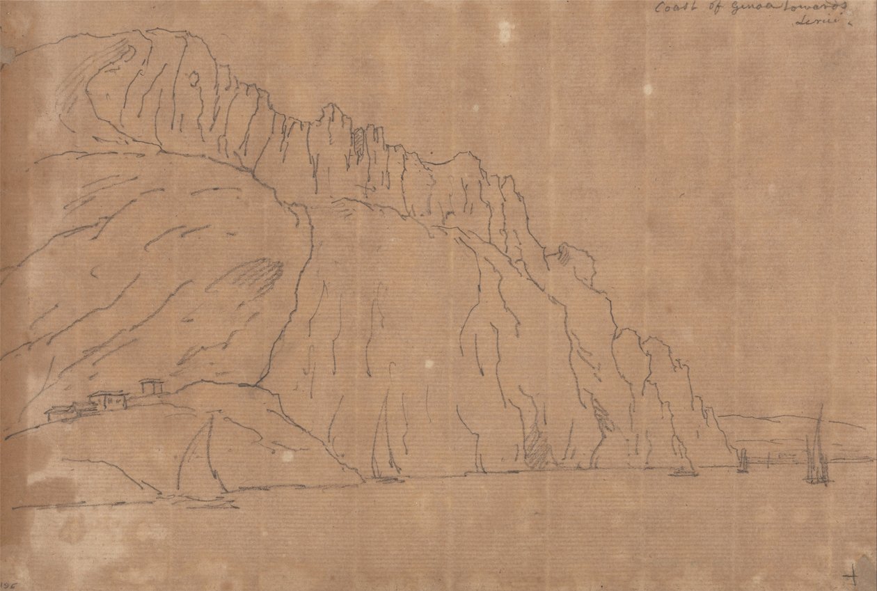 Genovan rannikko tekijältä John Robert Cozens
