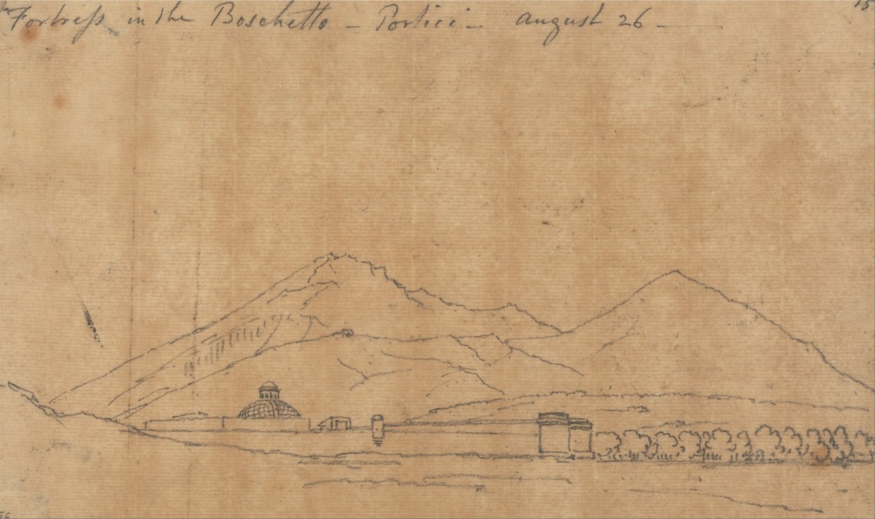 Boschetton linnoitus, Portici, 26. elokuuta tekijältä John Robert Cozens