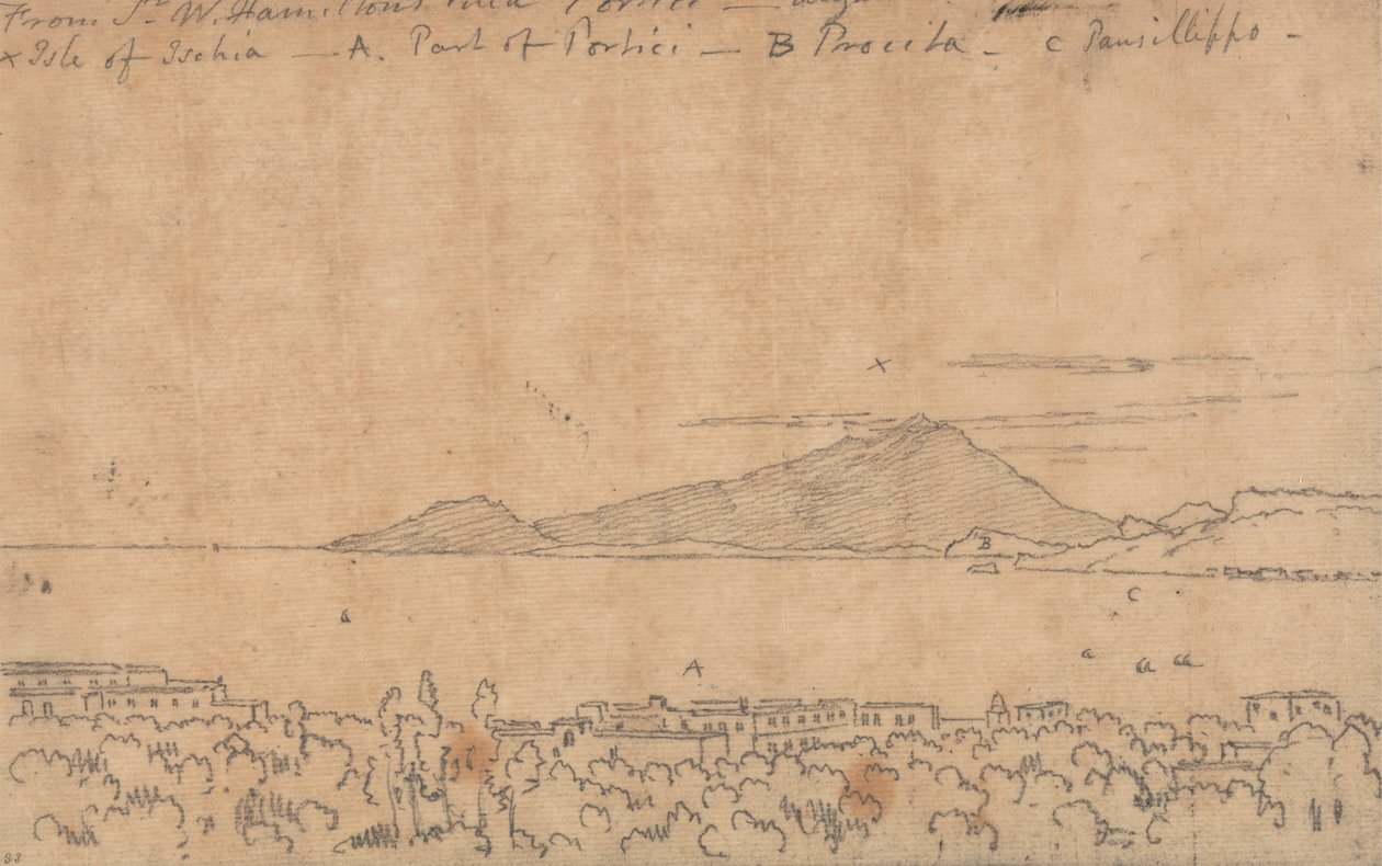 Sir W. Hamiltonin huvilasta, Porticista, 12. elokuuta tekijältä John Robert Cozens
