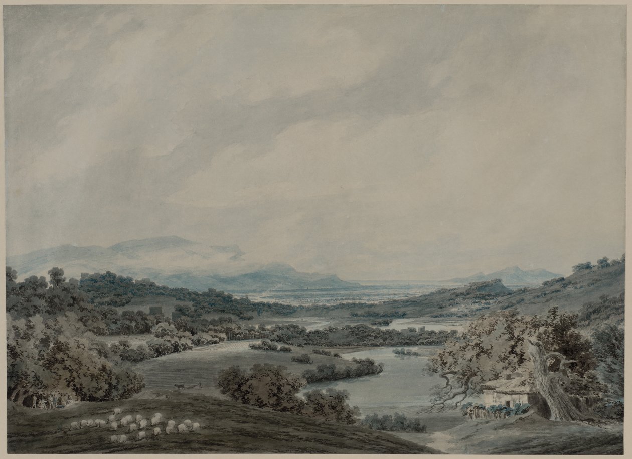 Italian maisema tekijältä John Robert Cozens