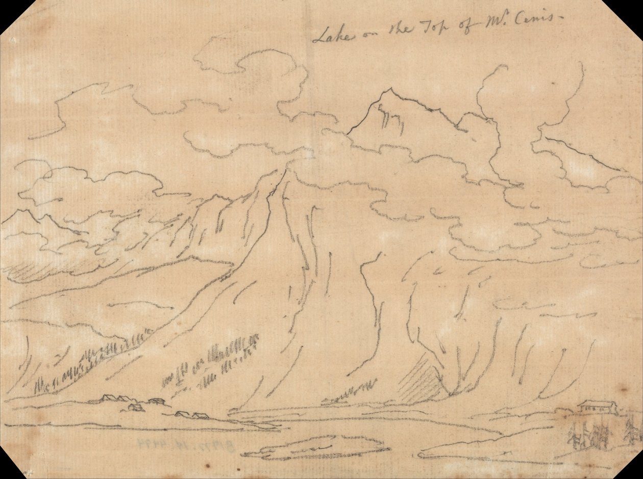 Järvi Mont Cenisin huipulla tekijältä John Robert Cozens