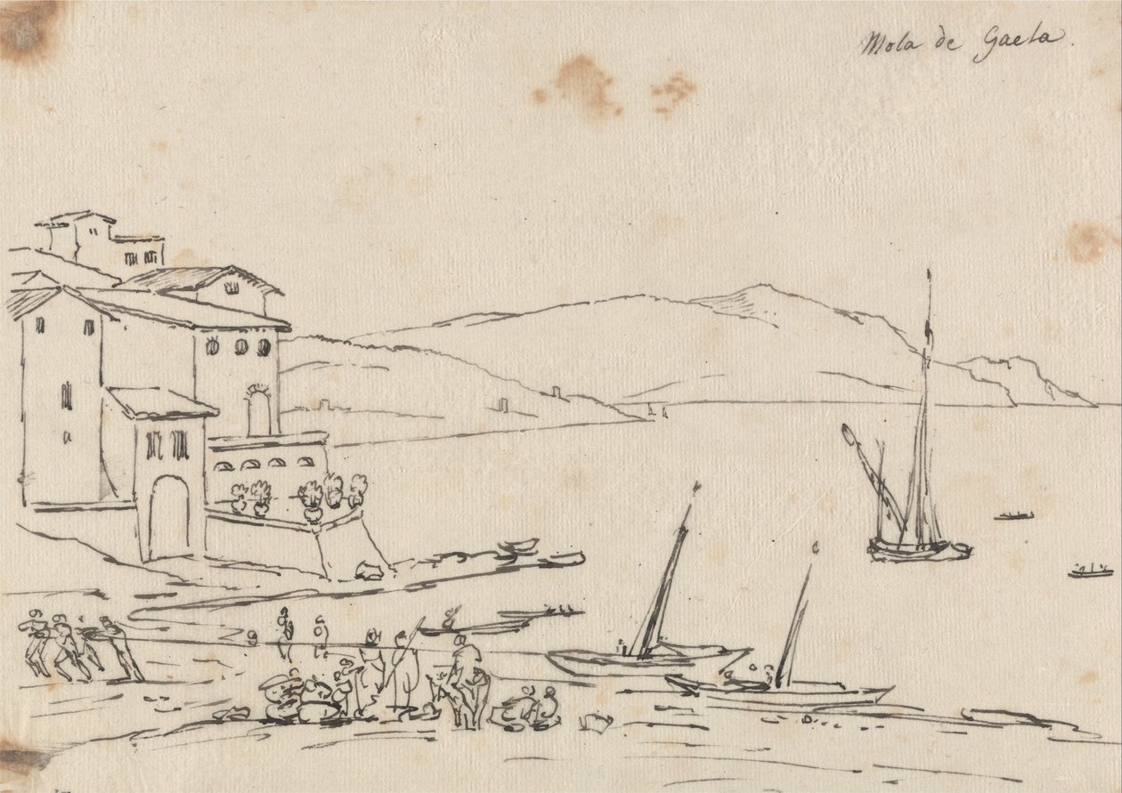 Mola di Gaeta tekijältä John Robert Cozens
