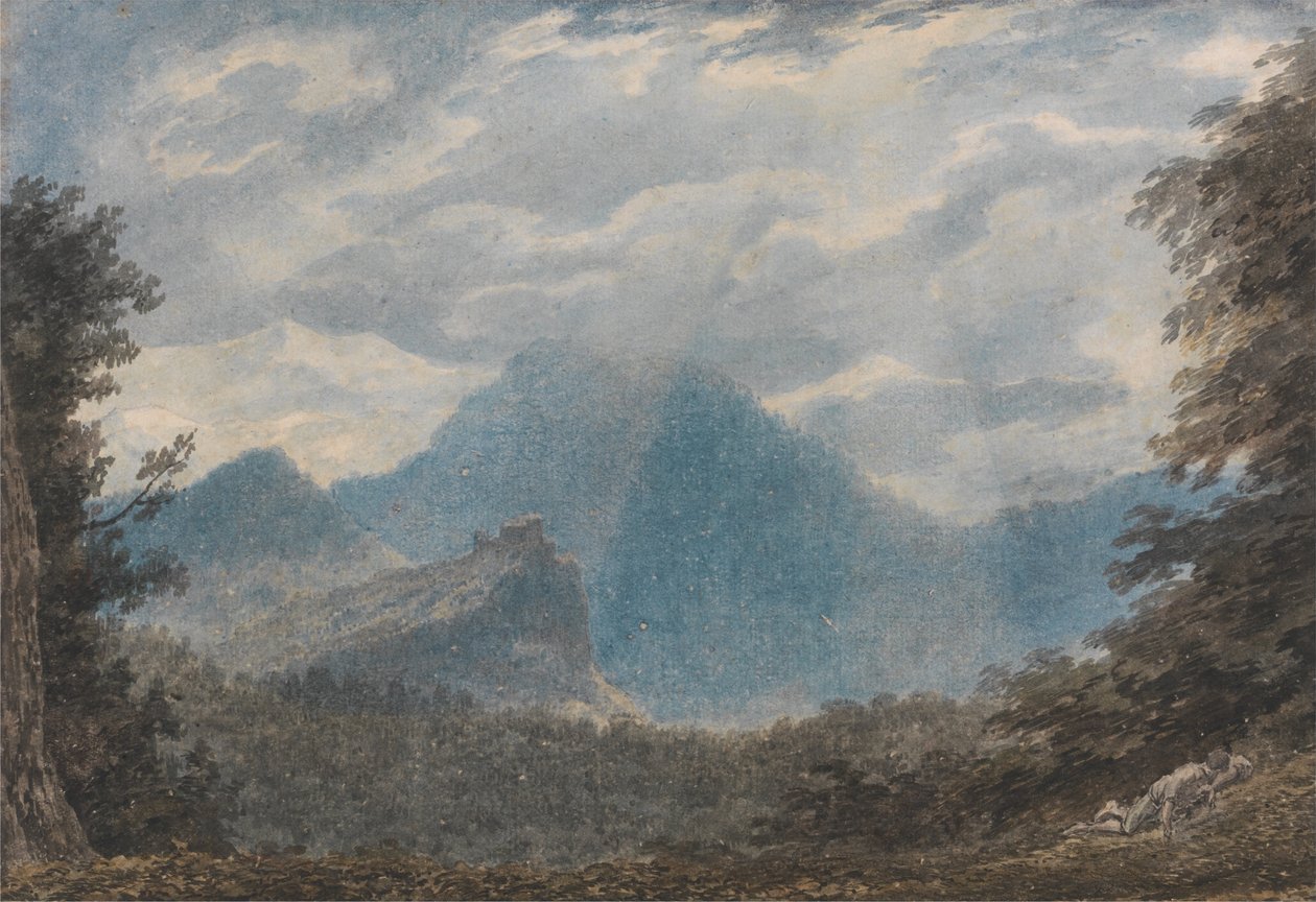 Monte della Madonna, lähellä Argua tekijältä John Robert Cozens