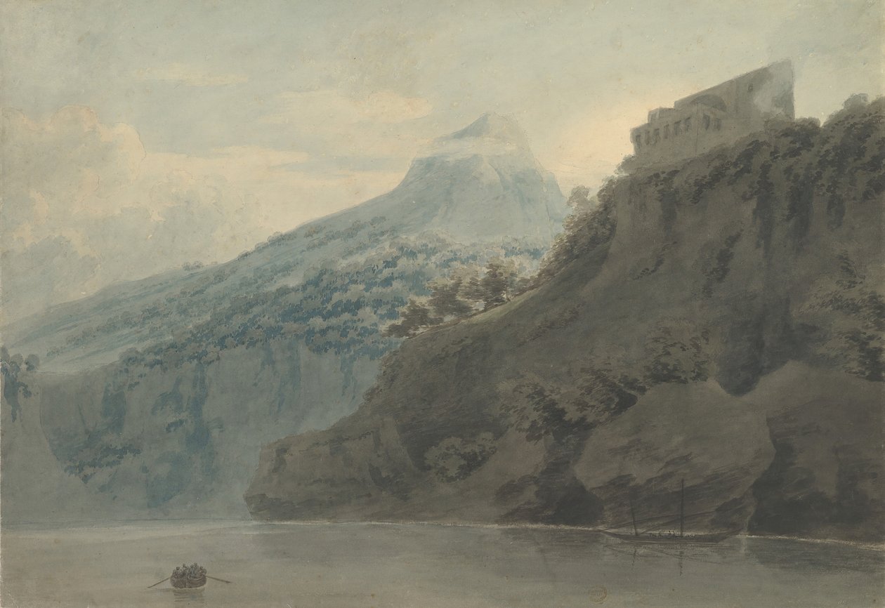 Salernonlahdella lähellä Vietriä syyskuussa 1782 tai myöhemmin. tekijältä John Robert Cozens