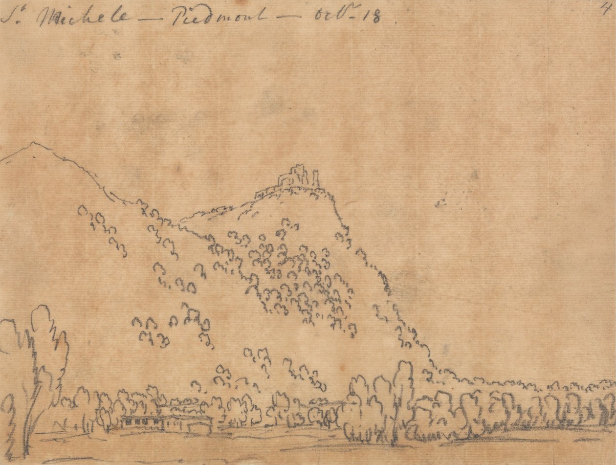 Saint Michele, Piemonte, 18. lokakuuta. tekijältä John Robert Cozens