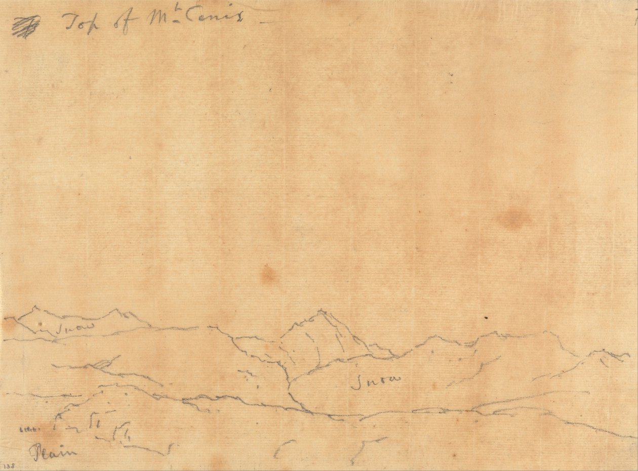 Cenis-vuoren huippu tekijältä John Robert Cozens