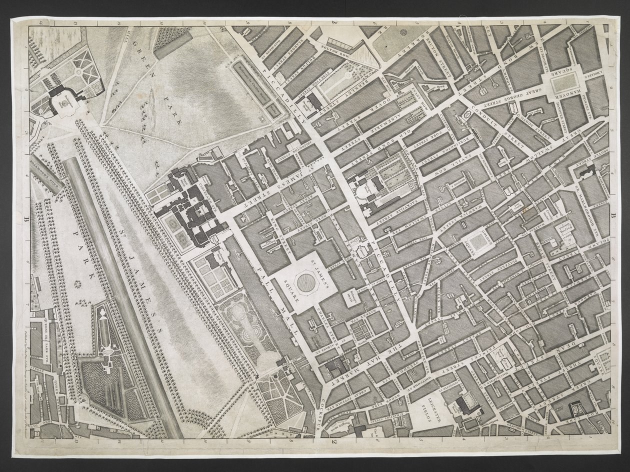 Plan of London, Piccadilly, St. James
