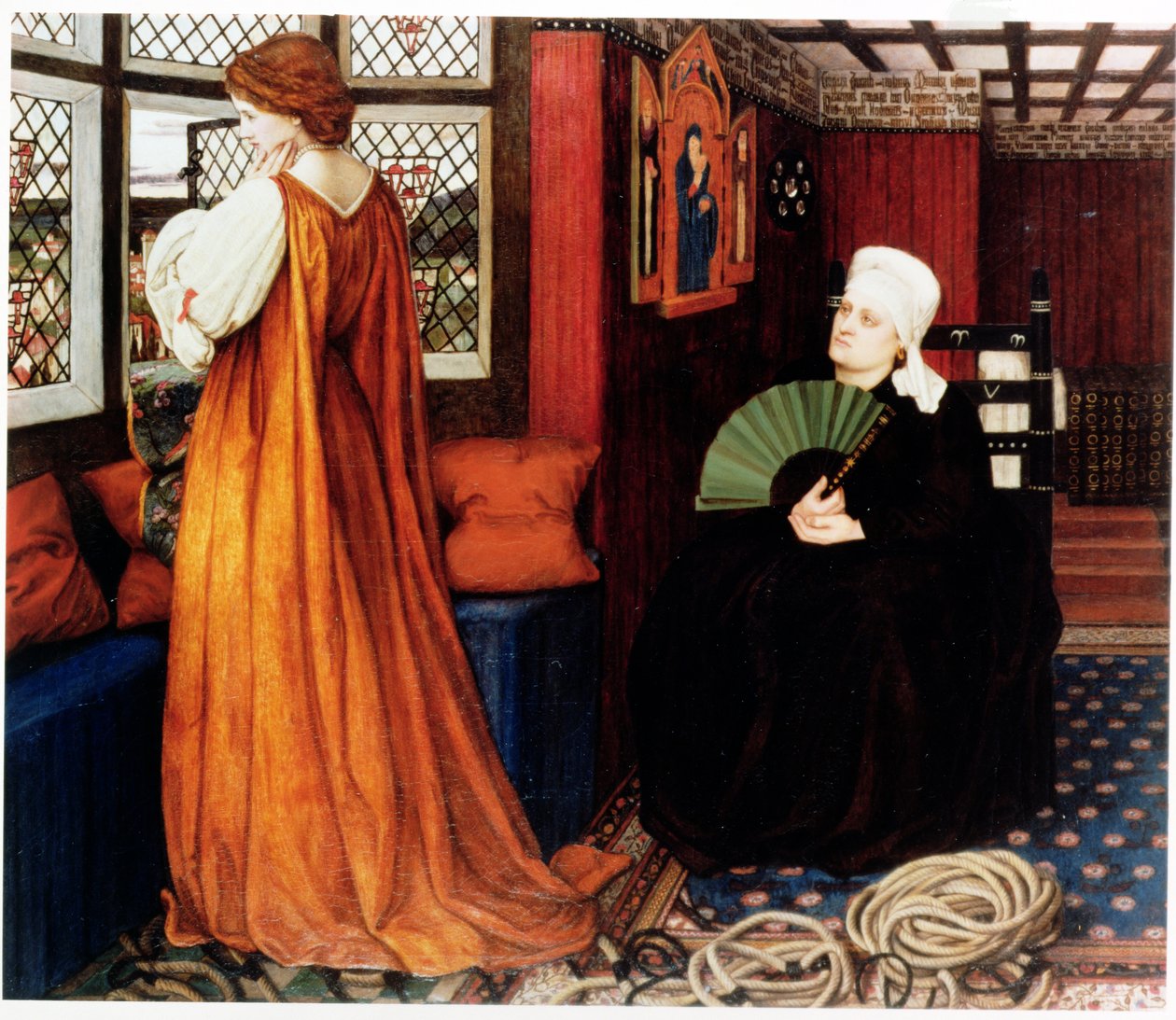 Huonekalut ja erilaiset esineet 1100- ja 1300-luvuilta tekijältä John Roddam Spencer Stanhope