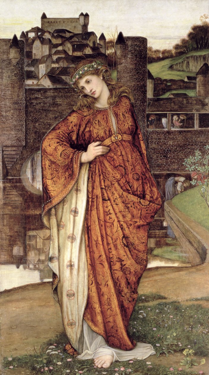 Huonekalut ja erilaiset esineet 1100- ja 1300-luvuilta tekijältä John Roddam Spencer Stanhope