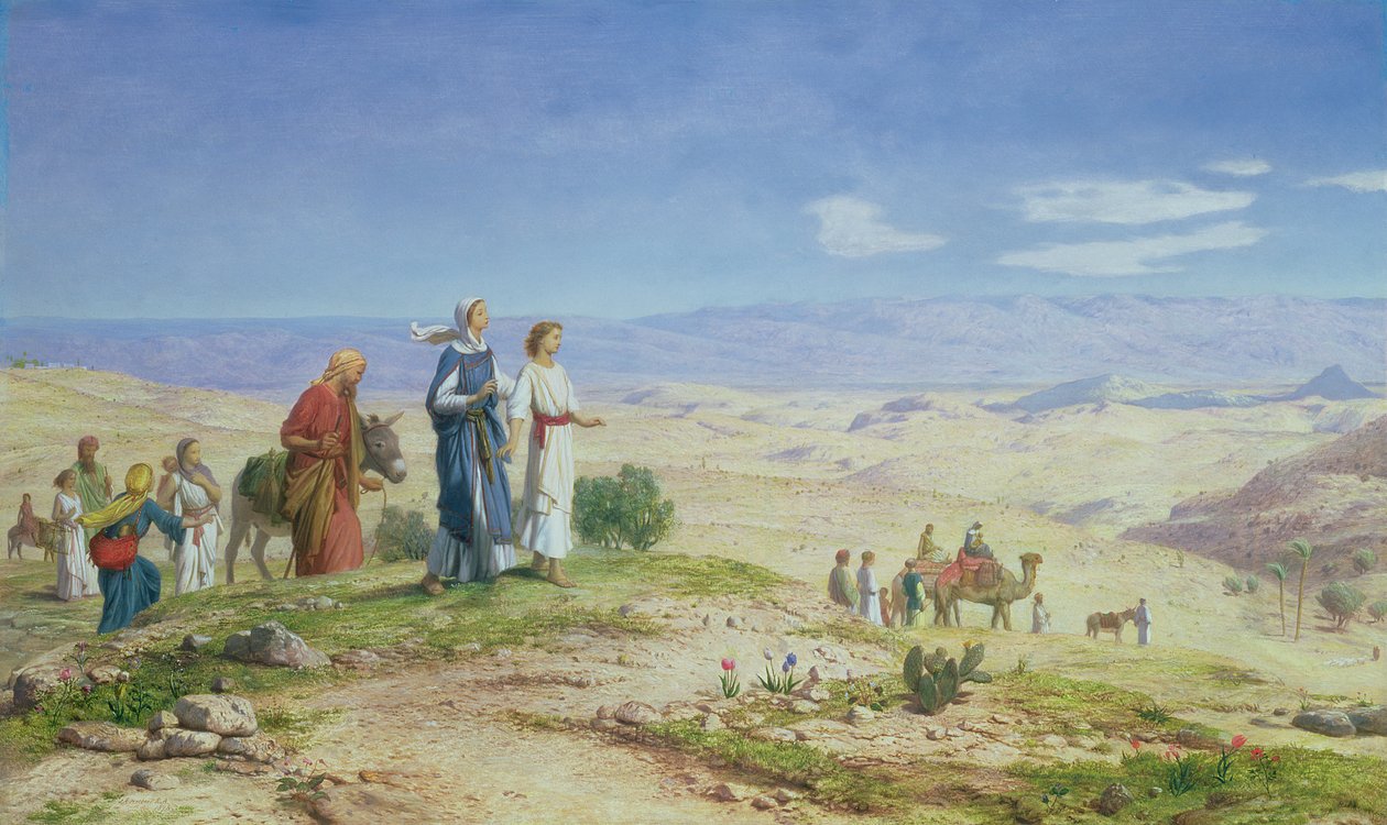 Jerusalemin ulkopuolella, 1878 (öljy kankaalle aluksella) tekijältä John Rogers Herbert