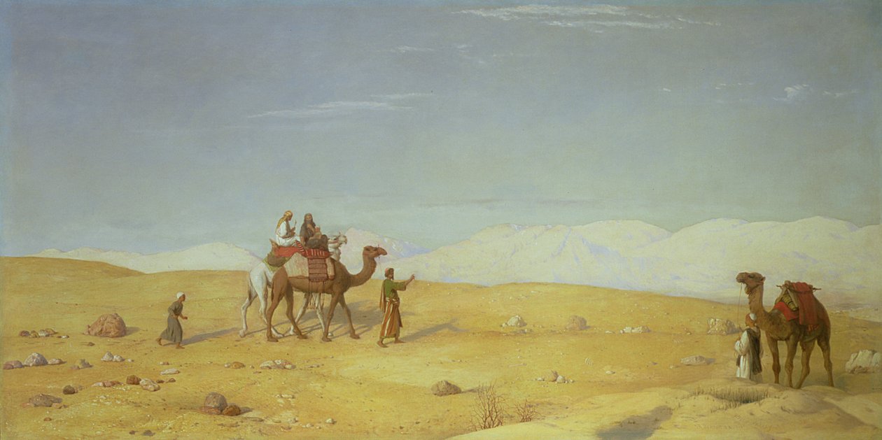Mooseksen laakso Siinain autiomaassa, 1866 tekijältä John Rogers Herbert