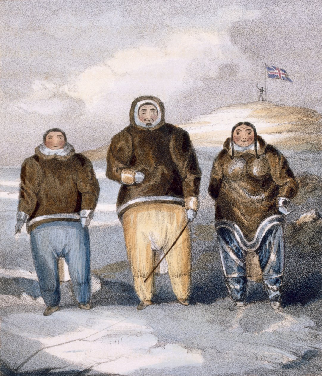 Kawalua, Tiagashu ja Adlurak, 1835 tekijältä John Ross