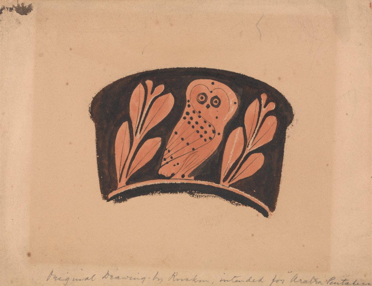 Coruja, depois de um sótão Kantharos finlandês tekijältä John Ruskin