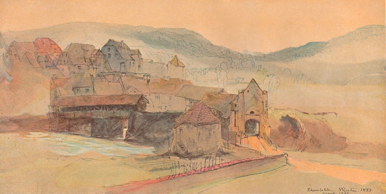 Rheinfeldenin silta, 1858 tekijältä John Ruskin
