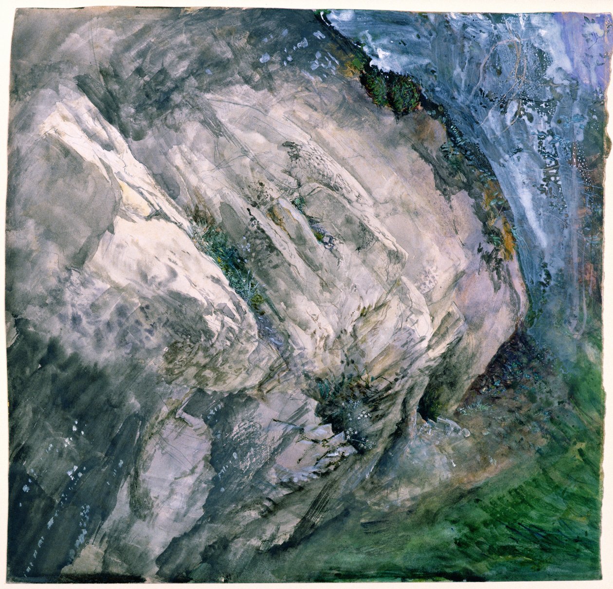 Kivet ja kasvillisuus Chamounissa, 1854 tekijältä John Ruskin
