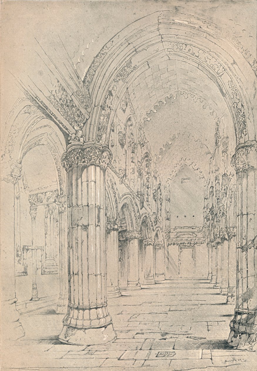 Roslinin kappeli, 1838 tekijältä John Ruskin