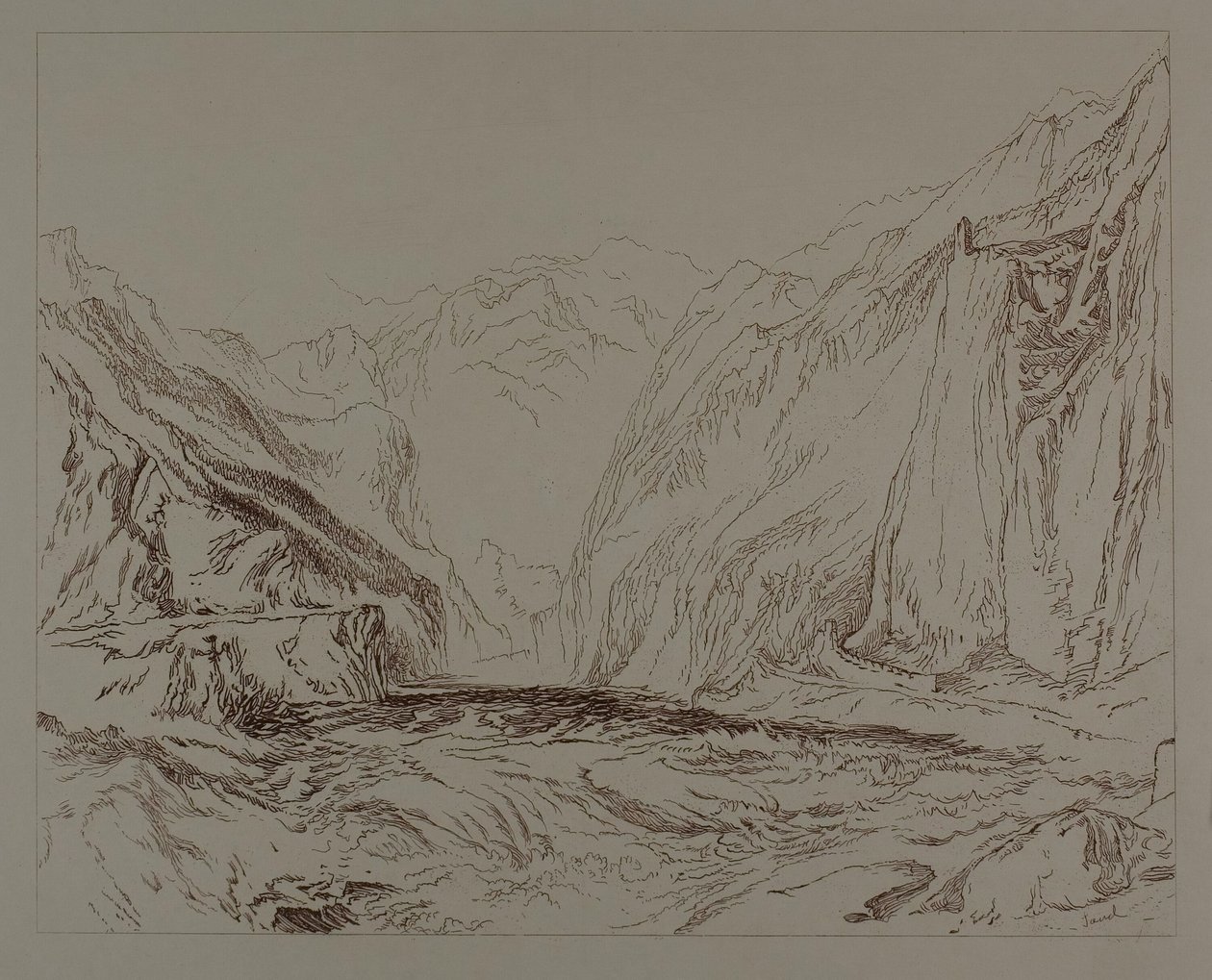 Hiekkavuoren kohtaus tekijältä John Ruskin