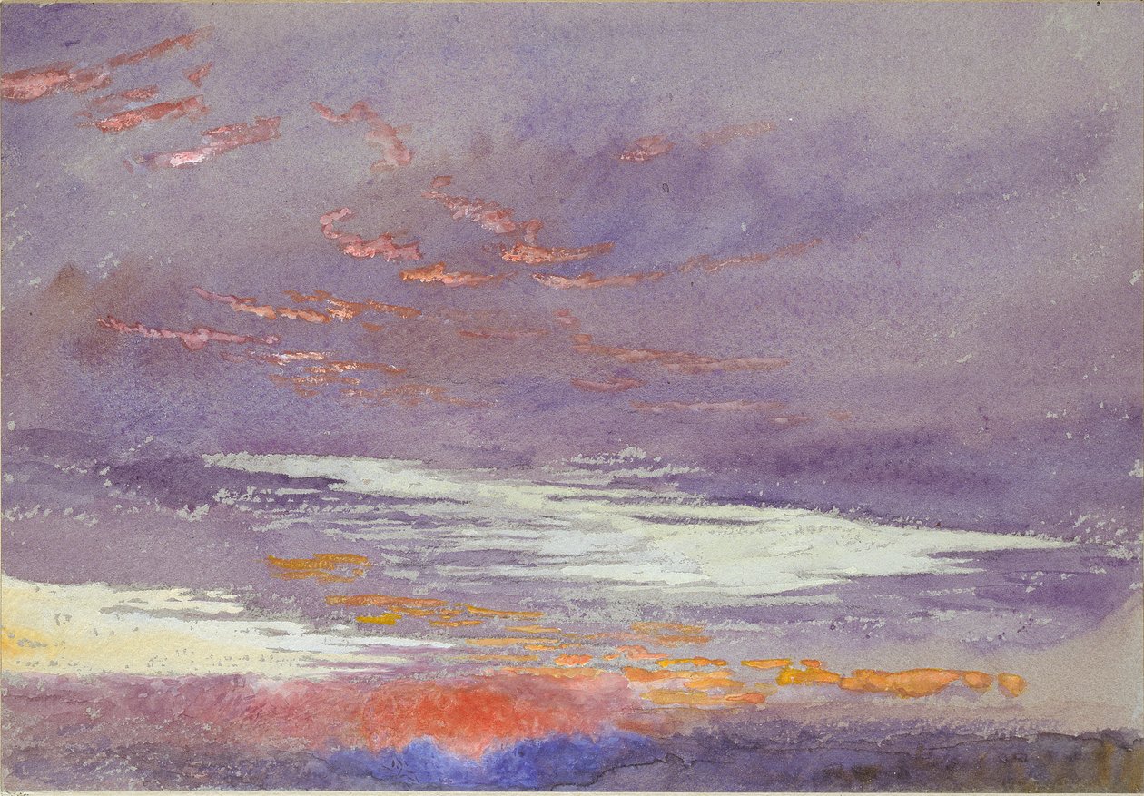 Tutkimus Dawnista: violetit pilvet, maaliskuu 1868 tekijältä John Ruskin