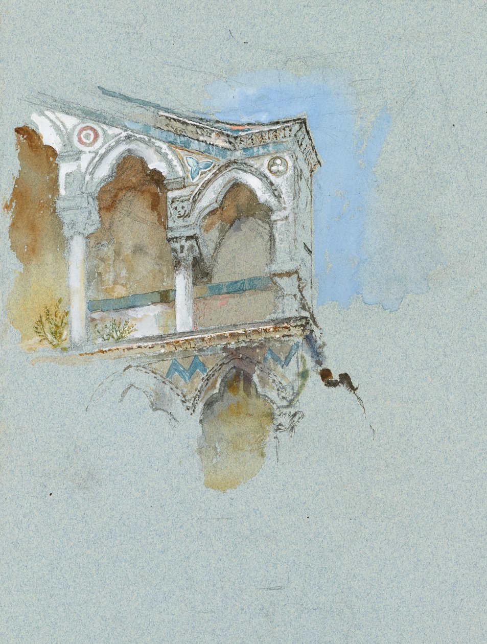 Tutkimus San Michelen julkisivusta Borgossa, Pisassa tekijältä John Ruskin