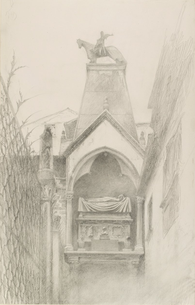 Tutkimus Can Grande della Scalan haudasta Veronassa, touko-elokuu 1869 tekijältä John Ruskin