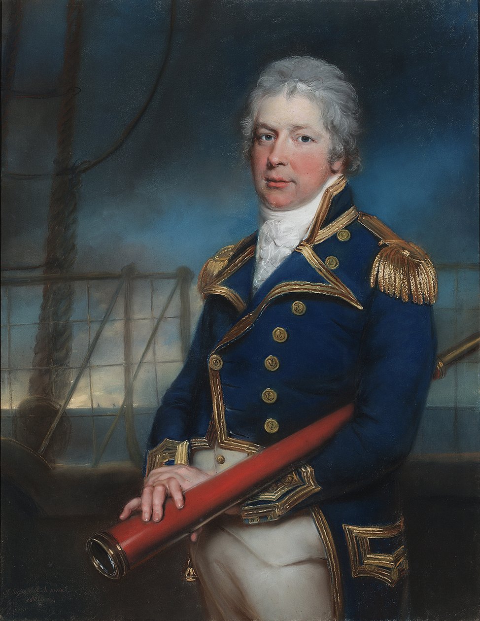 Muotokuva kontra-amiraali William Pierrepontista (1767-1813) tekijältä John Russell