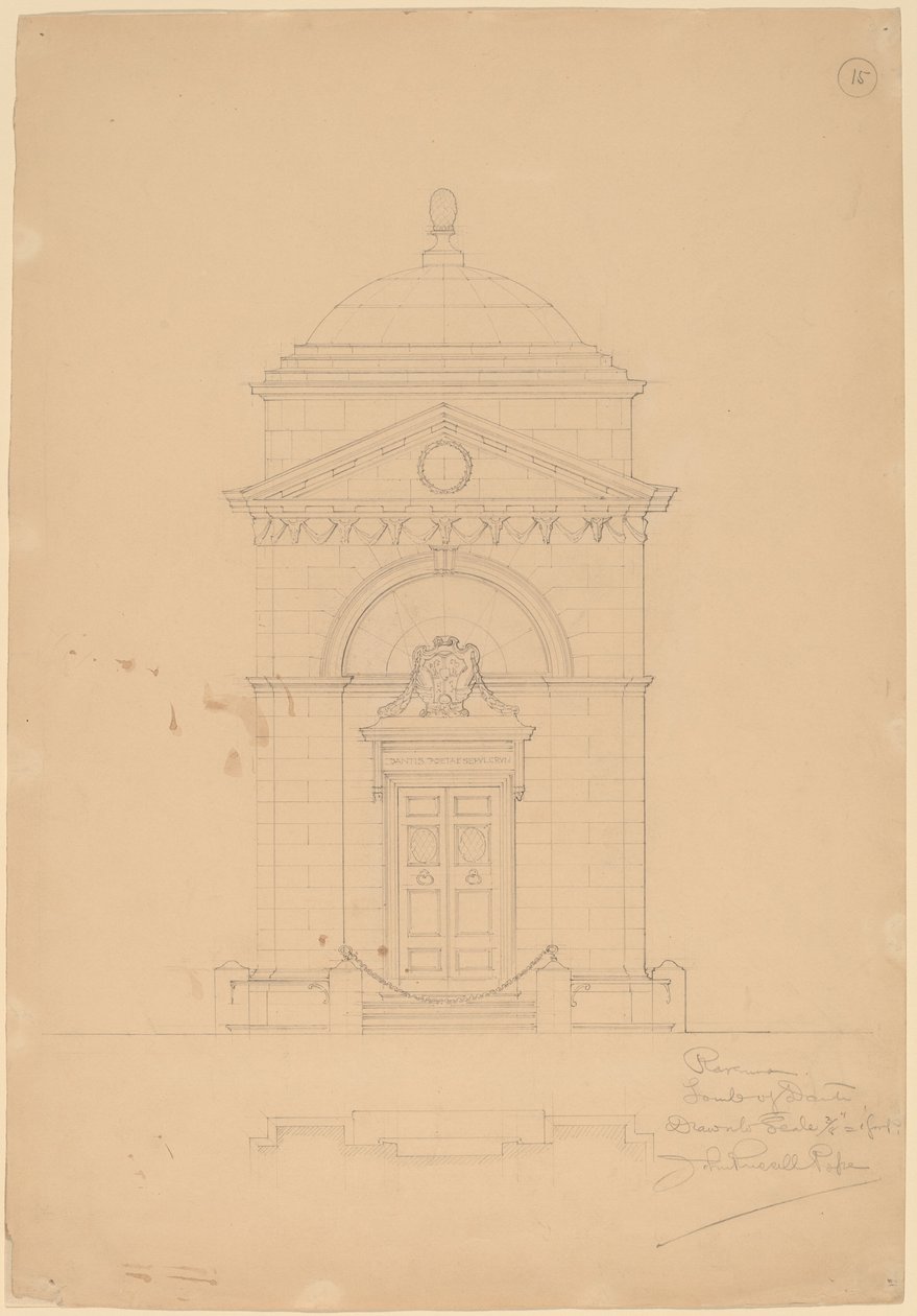 Danten hauta, Ravenna tekijältä John Russell Pope