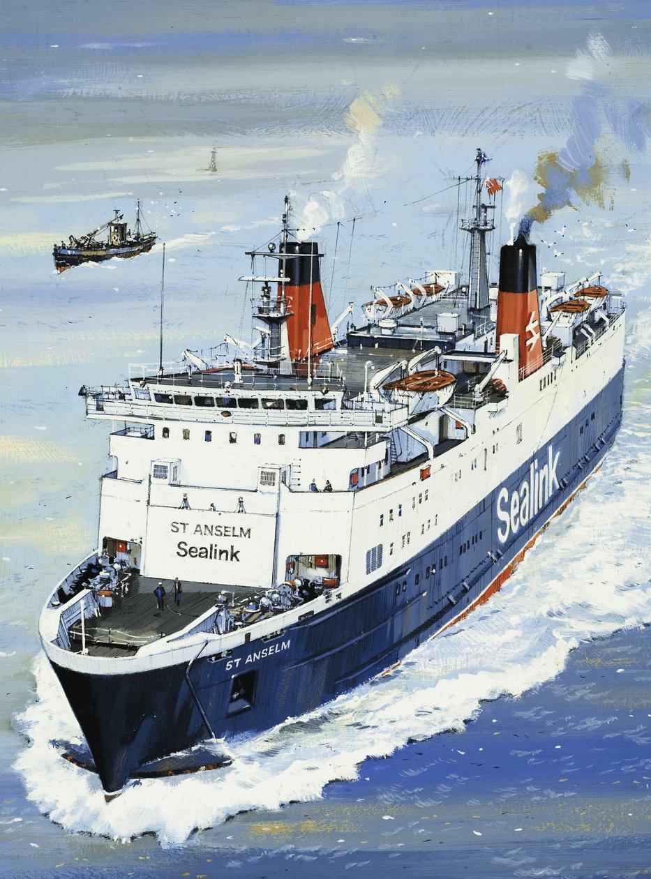 Englannin kanaalin ylittävä lautta tekijältä John S. Smith