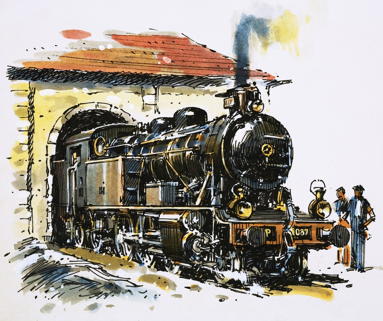Nopeuden ja voiman maailma: Honschel-rakenteinen 2-6-4-säiliöveturi vuodelta 1929. tekijältä John S. Smith