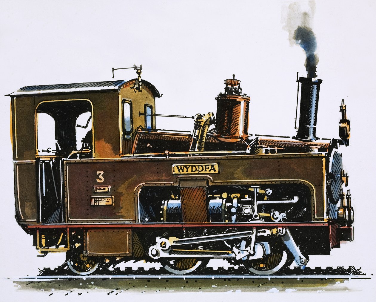 Nopeuden ja voiman maailma: Snowdon Mountain Railwayn veturi tekijältä John S. Smith