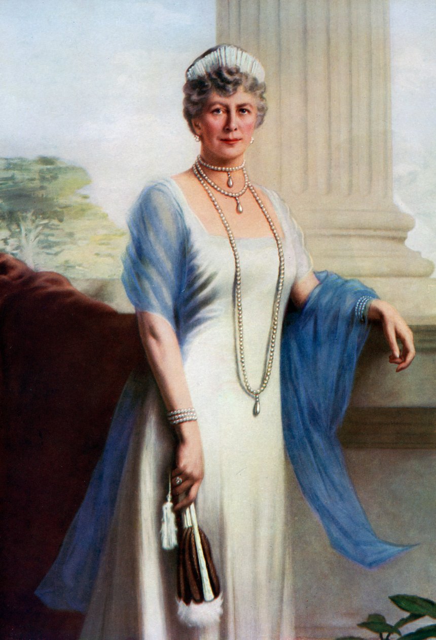 Mary of Teck, Yhdistyneen kuningaskunnan George V:n kuningatar puoliso, 1937 tekijältä John Saint Helier Lander
