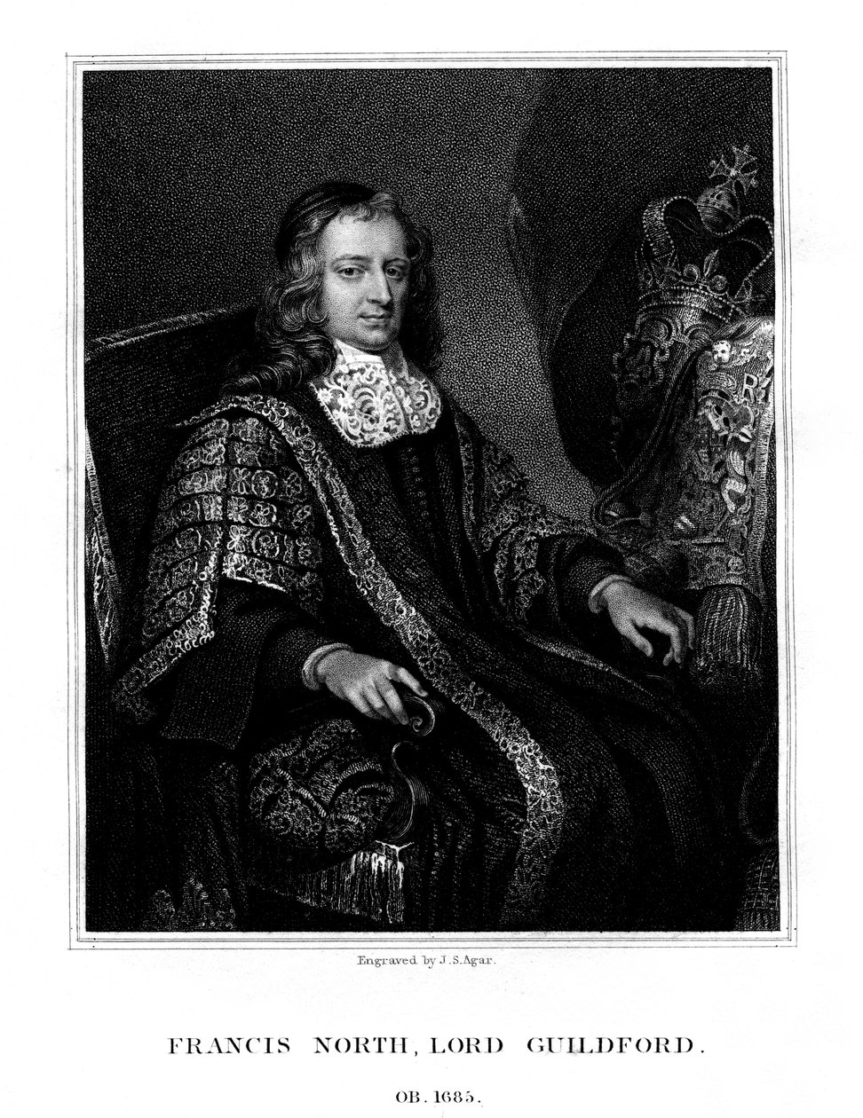 Francis North, 1. Baron Guilford, 1823. tekijältä John Samuel Agar