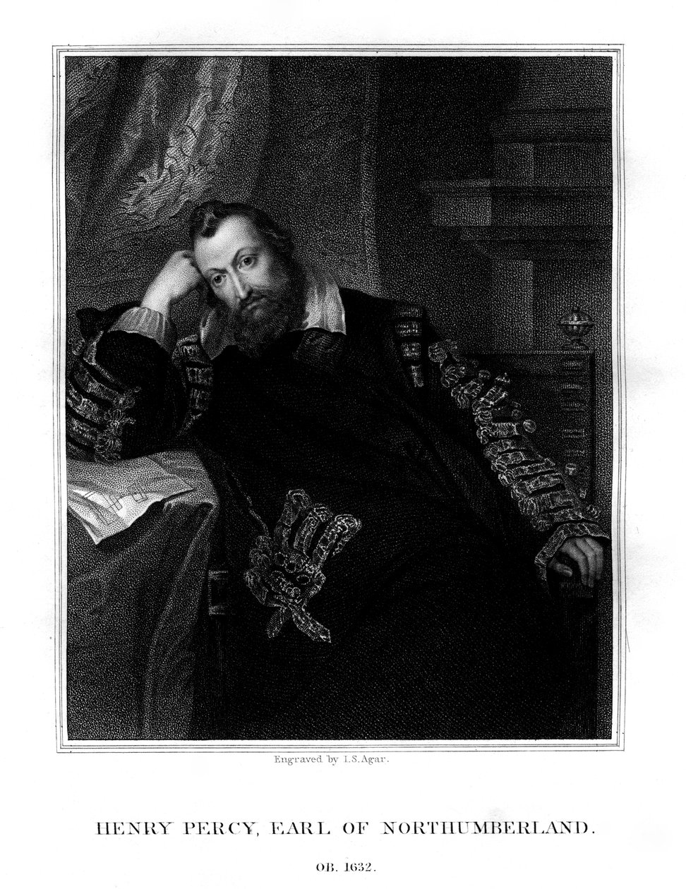 Henry Percy, Northumberlandin 9. jaarli, 1824. tekijältä John Samuel Agar