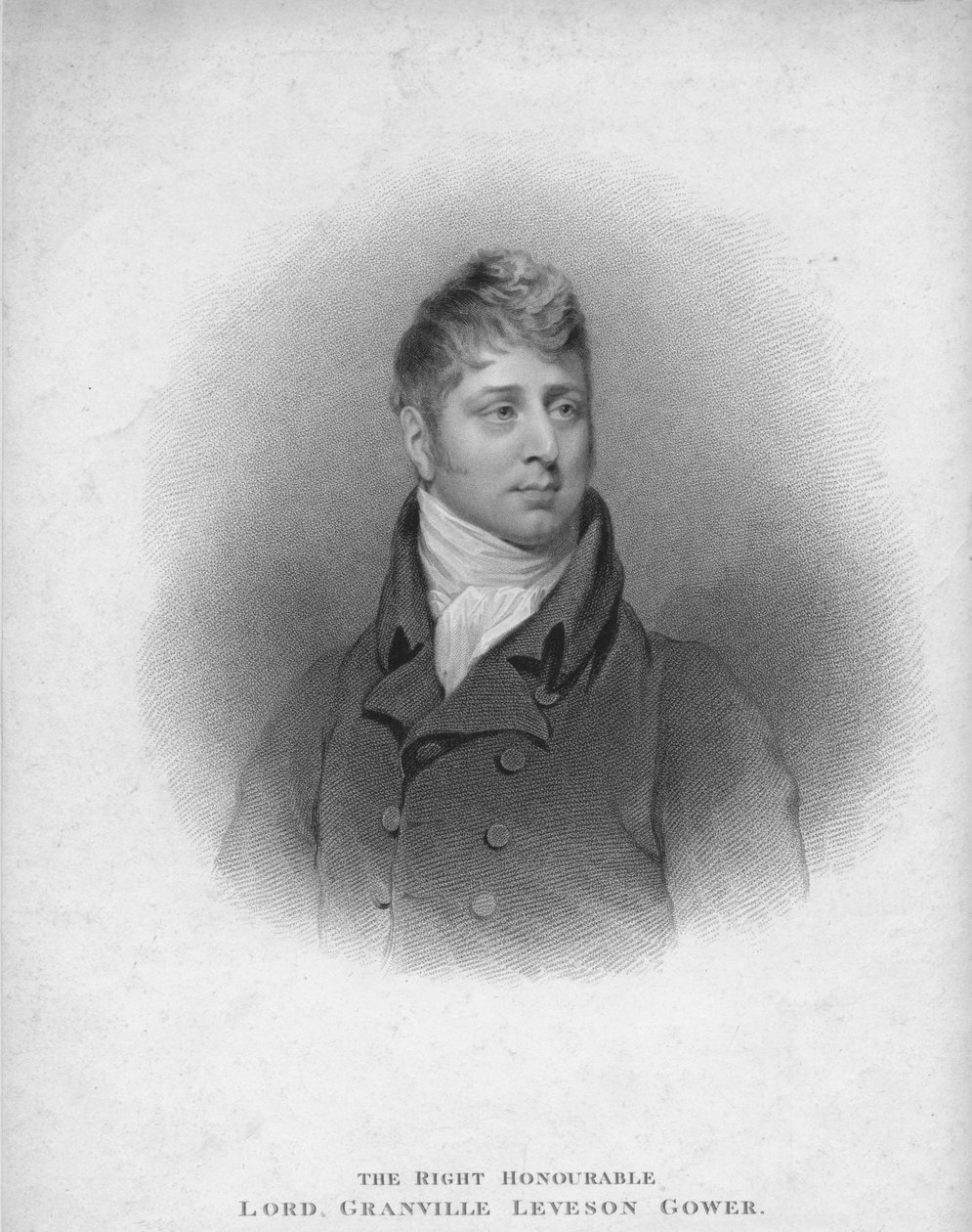Oikea kunniallinen lordi Granville Leveson Gower, 1813. tekijältä John Samuel Agar
